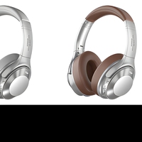 Headphone Nirkabel Over-Ear untuk Stereo HiFi 6.0 Peredam Kebisingan Pengisian Daya Tipe-C Waktu Putar 20+ Jam untuk Perjalanan dan Bermain Game