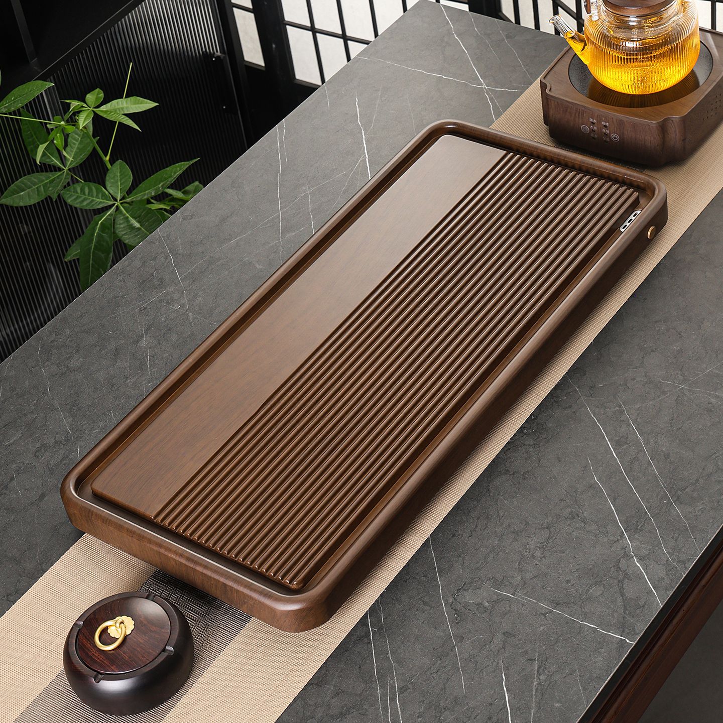Semi-bakery walnut wood grain 70x32x3cm