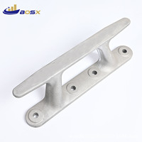Crampon en aluminium ADC12 moulé par investissement pour la fixation de cordes d'amarrage de quai de bateaux et yachts marins