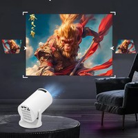 Mini Projecteur LED LCD Sans Fil HY300 60 Lumens 480P Portable Extérieur Maison WiFi Airplay Partage d'Écran