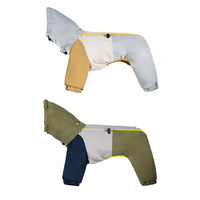 Veste pour chien JXANRY en polyester pour l'hiver et l'automne, résistante au froid, avec chapeau amovible, rembourrage trois couches, vêtements de ski d'extérieur, design tendance