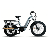 Vélo électrique tout-terrain puissant de 24 pouces, personnalisé OEM, 60V 20Ah, couple de 150 Nm, avec pneus larges et longue portée pour le transport de marchandises