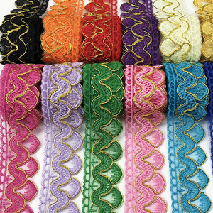 Wholesale New Design Bridal Lace <strong>Border</strong> Trim Exquisite Embroidery Lace Trim - Product Image 6