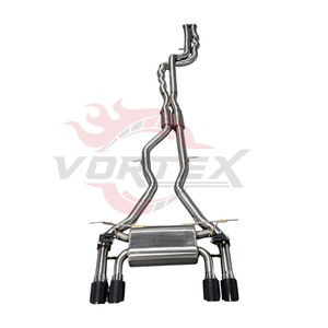 Sistema de escape Catback con válvulas y tubo intermedio de longitud igualada Vortex para BMW F80 M3 F82 F83 M4, silenciador de acero inoxidable para tuning. - Product Image 1