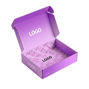 Boîte en carton personnalisée imprimée en couleur pour l'expédition de cosmétiques et de vêtements, boîtes d'expédition en carton ondulé personnalisées avec logo, emballage - Product Image 2