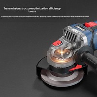 Meuleuse d'angle sans fil Dongcheng 20V sans balais, portative, de qualité industrielle, 04-125, 9000 tr/min, pour meulage, découpe, polissage et lustrage