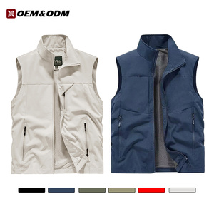Chaleco de Trabajo Personalizado OEM de Talla Grande, Chaleco Deportivo Transpirable de Secado Rápido para Exteriores, Chaleco para Hombre con Logotipo Bordado - Product Image 1