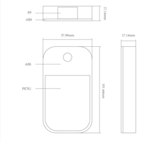 Flacon pulvérisateur vide rechargeable anti-fuite de 50 ml pour désinfectant pour les mains, avec porte-clés pour sac à main, poche, sac de sport