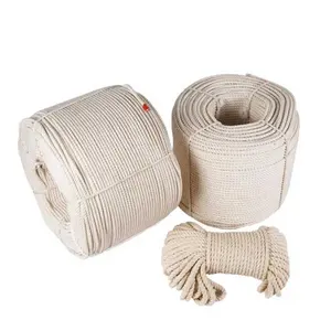 Macrame de fio de algodão natural para decoração, encadernação, cozinha, uso doméstico, corda de embalagem