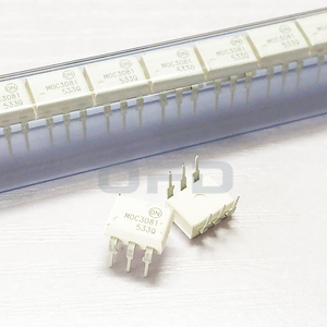 MOC3081M DIP-6 Optoisolatori a Foro Passante, Circuiti Integrati IC a 6 Pin, Optoisolatori a Zero-Crossing, Chip IC con Uscita Driver <span class=keywords><strong>Triac</strong></span> - Product Image 3