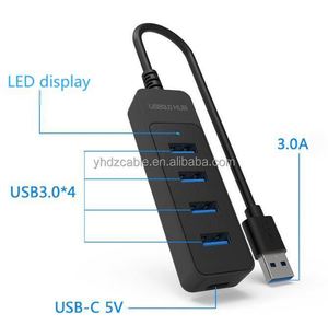 Wholesale <b>USB</b> Splitter Type-C Docking Station Computer 3.0 <b>Hub</b> 4-in-1 <b>USB</b> 3.0 Expansion <b>Hub</b> - Product Image 5