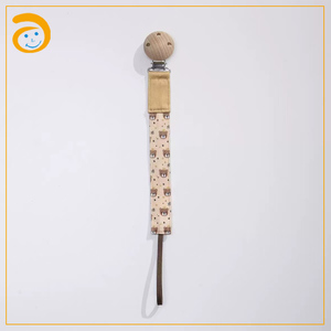 Chaîne de <span class=keywords><strong>sucette</strong></span> anti-perte multicolore pour bébé, nouvelle <span class=keywords><strong>sucette</strong></span> en coton sécurisée avec clip en bois, articles pour bébé - Product Image 6