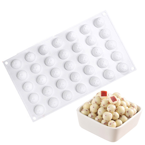 <span class=keywords><strong>Molde</strong></span> de Silicona Ecológico para Hornear, para Formas de Chocolate y Mini <span class=keywords><strong>Esferas</strong></span> de Pastel de Mousse - Product Image 1