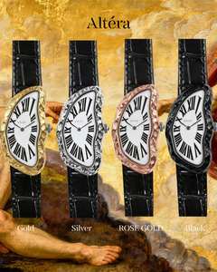 Reloj de Cuarzo de Lujo KYOSI <span class=keywords><strong>Altra</strong></span>, Acero Inoxidable de 40 mm, Diseño Inspirado en Oro Fundido, Resistente al Agua, Reloj de Negocios con Correa de Cuero - Product Image 3