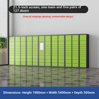 Système de livraison numérique automatique extérieur en acier à 127 compartiments, résistant aux intempéries, pour supermarché, salle de sport, armoire à colis intelligente