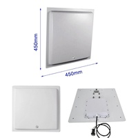Lector RFID UHF con Antena de 12dbi, Largo Alcance de 15m, Material ABS, Pasivo, para Estacionamiento de Autos, con LED
