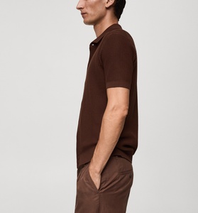 FNJIA Malhas Fabricante Personalizado Casual Camisa de Manga Curta Malha Pullover dos homens Cardigan Verão Polo Malha Tops