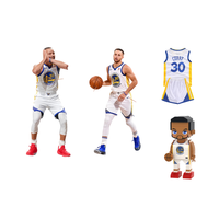 Figuras de Bloques de Construcción Mini de Jugadores de Baloncesto de la NBA con Diseño Personalizado de Curry, Juguetes Educativos de Plástico, 50 Piezas