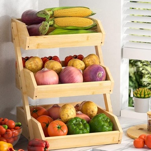 <span class=keywords><strong>Organisateur</strong></span> <span class=keywords><strong>de</strong></span> fruits en bambou naturel bon marché pour comptoir <span class=keywords><strong>de</strong></span> <span class=keywords><strong>cuisine</strong></span> - Product Image 2