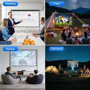 Pantalla de cine plegable de 120 pulgadas 16:9 4K Ultra HD antiarrugas con bolsa de almacenamiento portátil <span class=keywords><strong>para</strong></span> fiestas de cine en interiores y patios traseros. - Product Image 5