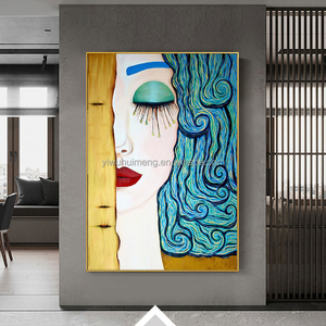 Cuadro de <span class=keywords><strong>Gustav</strong></span> <span class=keywords><strong>Klimt</strong></span>, Lágrima, 100% Pintado a Mano, Retrato Abstracto Moderno Clásico, <span class=keywords><strong>Cuadros</strong></span> de Pared, Famosas Pinturas al Óleo Acrílicas de Artistas - Product Image 3