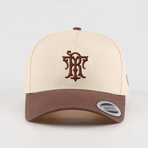 Gorra de 5 Paneles Personalizada, Gorra de Béisbol de 5 Paneles con Estructura en A, de Algodón, de Dos Tonos, Bordada, con Cierre a Presión - Product Image 2