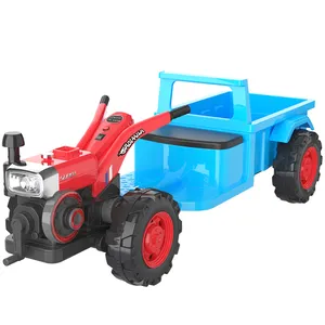 Tractor eléctrico de dibujos animados de cuatro ruedas para niños, juguete de Protección Ambiental de alta calidad, regalo, 2022