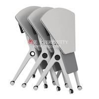 Table de formation de réunion de bureau d'école pliable en bois Offres Spéciales moderne avec roues