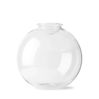 Grand vase coloré de propagation d'ampoule d'orbe en verre de boule de borosilicate soufflé à la main personnalisé pour les arrangements floraux