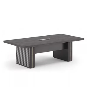 Table de conférence moderne en forme de I pour bureau, mobilier de salle de réunion au design épuré pour bureau à domicile, école, hôtel, salon - Product Image 5