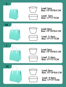 Sac isotherme jetable en non-tissé laminé pour boissons individuelles, sac de transport pour magasin de boissons, sac de déjeuner isolant - Product Image 6