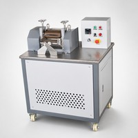 Machine de granulation de plastique, broyeur de laboratoire à deux rouleaux, mélangeur de composés de caoutchouc NBR EPDM, granulation, test d'échantillons, chauffage électrique, CE ISO