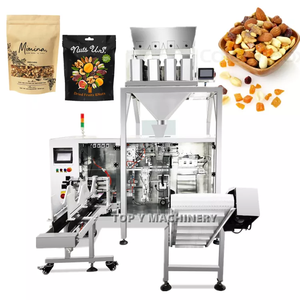 Trà tự động mini doypack máy đóng gói kết hợp với 4 đầu tuyến tính định lượng điều khiển - Product Image 1