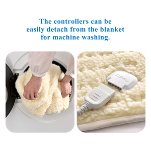 Hot Bán Lông Cừu Hàng Đầu Multizone Chăn Điện Điều Khiển Kép Được Trang Bị Nước Nóng Underblanket Với Bộ Đếm Thời Gian Trên Giường Ấm Hơn Cho Nhà - Product Image 5