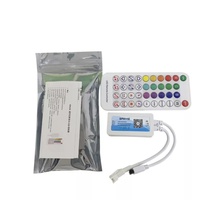 SP611E pour musique synchrone LED RGB Pixel Controller DC 5V-42V Adressable Strip Dimmer 3Key Button IR Remote Control