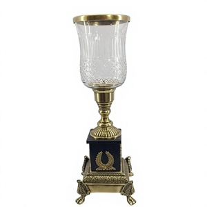 Candelabro de un solo poste de aluminio y piedra, con recubrimiento de polvo negro - Product Image 5