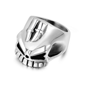 Skull <b>Titanium</b> Steel <b>Ring</b> Men's Fashion Accessory Party Jewelry SA854 - Product Image 5