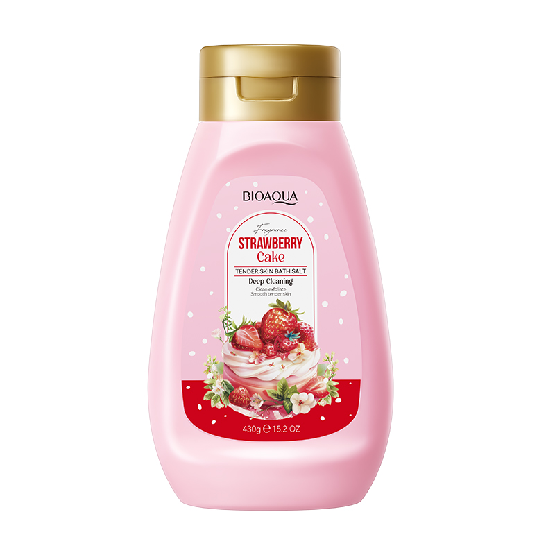Sel de bain gâteau aux fraises