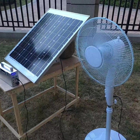 Gran oferta en África, ventilador Solar de 14/16/18 pulgadas, 12V CC con Motor de CC sin escobillas, ventilador Solar de Pedestal para sistema solar doméstico