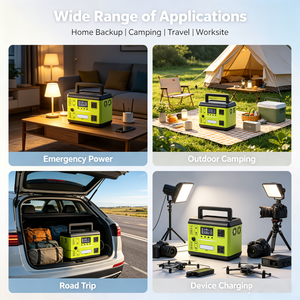 <b>Portable</b> Solar Power Station <b>AC</b> 220V LiFePO4 Battery with MPPT Controller and Cigar Lighter for Outdoor Camping Charging - Product Image 6