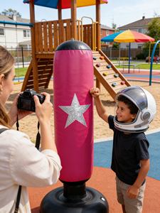 Sac de frappe gonflable de la meilleure qualité pour un jeu sûr et une réduction des risques de blessure par rapport aux jouets durs - Product Image 1