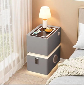 Ultra <strong>Narrow</strong> <strong>Bedside</strong> <strong>Table</strong> with Exquisite Lock New Smart Wooden Master Bedroom <strong>Bedside</strong> <strong>Table</strong> - Product Image 2