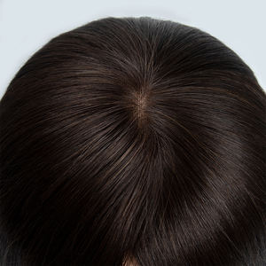Perruques médicales en silicone sans colle en gros pour femmes, cheveux humains pour l'alopécie, perruques médicales en cheveux humains alignés avec les cuticules - Product Image 6