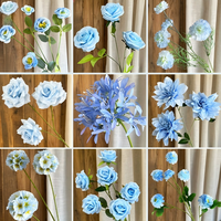 Hete verkoop Realistische Zijden Hortensia Kunstbloem, Bruiloftdecoratie & Benodigdheden voor Huisdecoratie Artikelen Groothandel