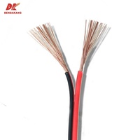 Câbles Électriques RVB, Câble Audio Plat RVB, Câble Haut-parleur 2 Brins Positif-Négatif 0,75 mm 1,5 mm en Cuivre Rouge et Noir