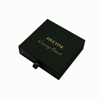 Boîtes d'emballage de haute qualité pour 10 flacons, noires, avec revêtement UV, insert en mousse personnalisé, 3ml/5ml, pelliculage mat personnalisé pour crème visage