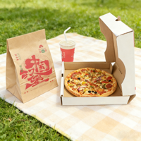 Boîtes à pizza à emporter écologiques et recyclables en carton ondulé de qualité alimentaire SP3927, de 8 à 20 pouces, avec logo personnalisé imprimé