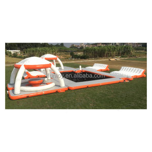 <span class=keywords><strong>Piscine</strong></span> d'été ou plage bord de mer, amusant pour adultes 10 personnes, parc aquatique flottant, plateforme flottante gonflable, station d'accueil de Jet ski - Product Image 6