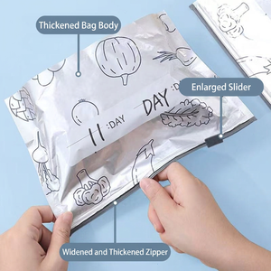 Aluminum Foil Food Storage Bags Resealable Light Proof Waterproof Oil Proof for Refrigerator Use Extraction Type Dropshipping - Product Image 3