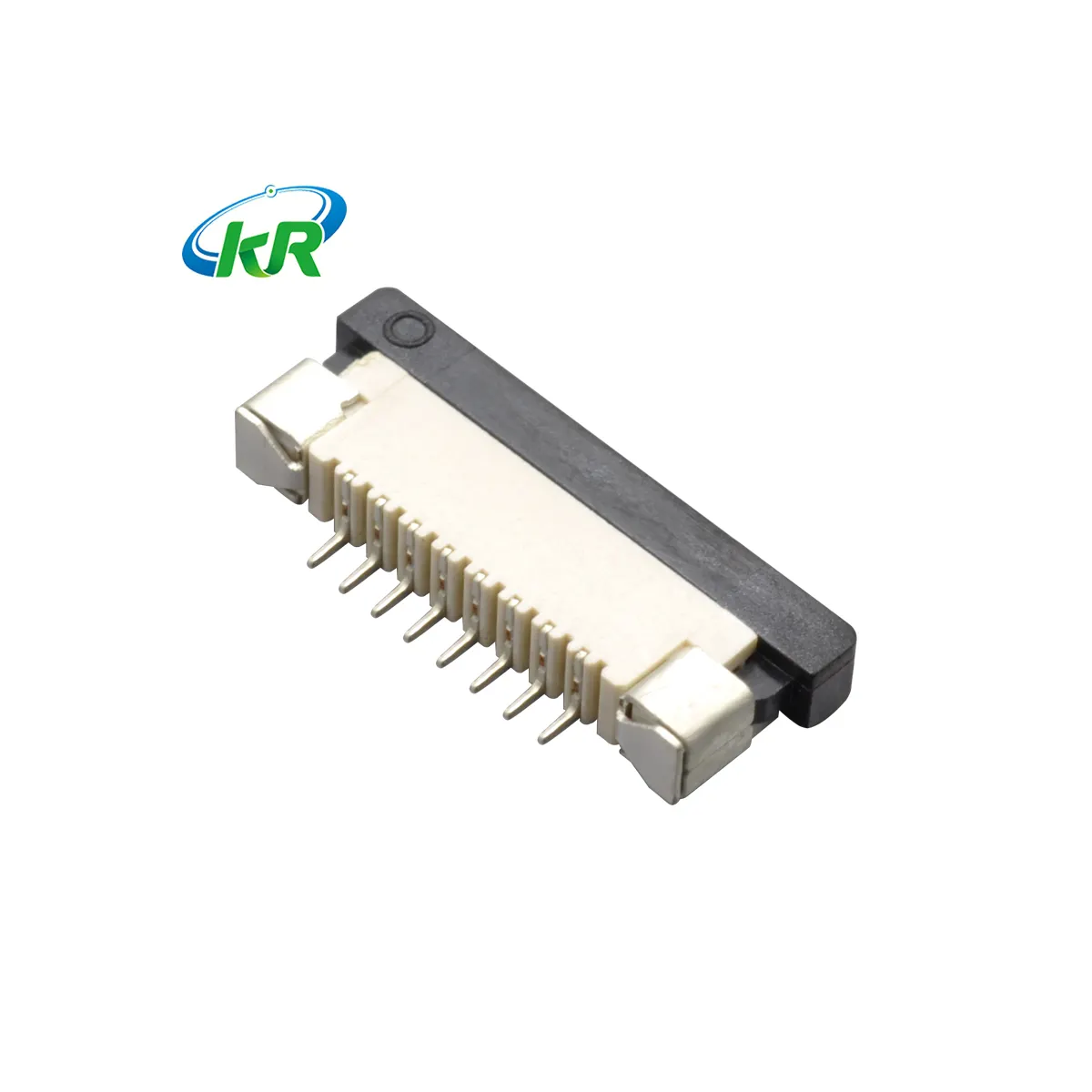 Conector fpc touch screen, conector fpc com zíper 1.0mm smt 8pin